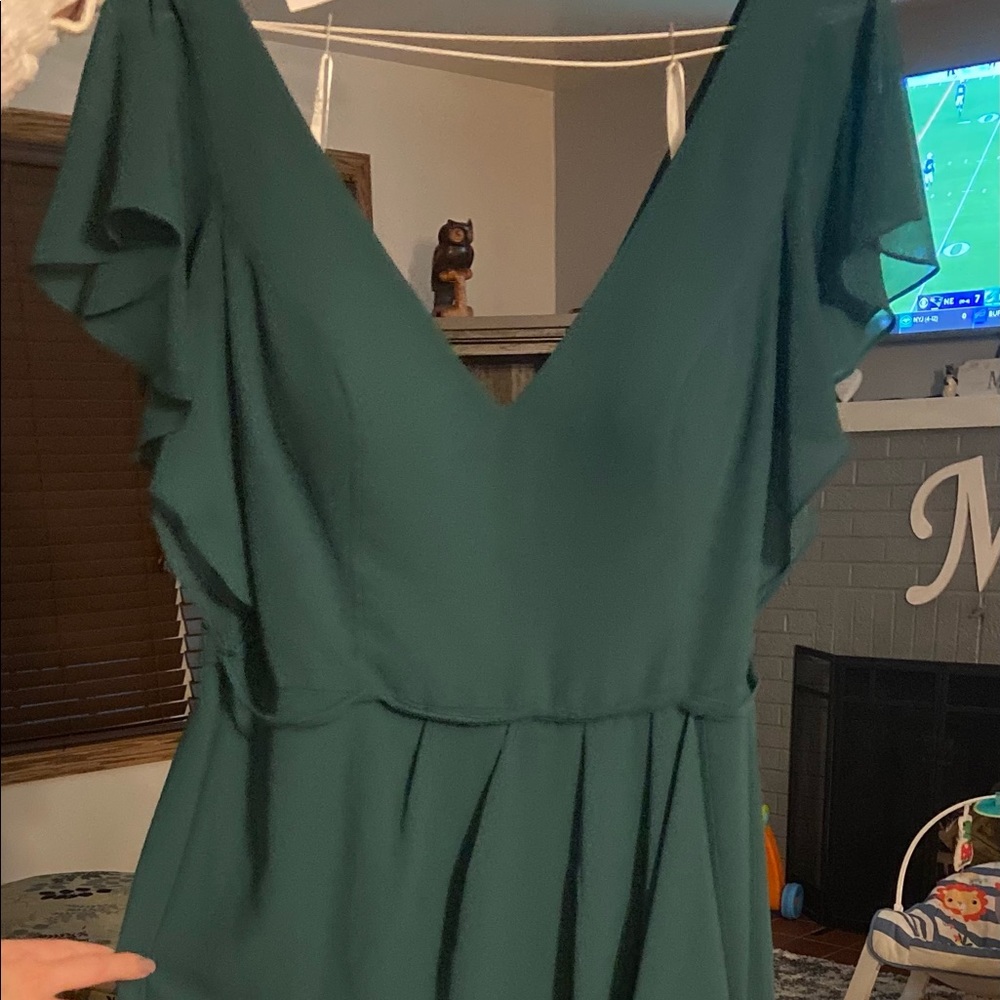 David’s bridal juniper size 12, unaltered dress